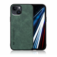 Funda Lujo Cuero Carcasa DY1 para Apple iPhone 14 Verde