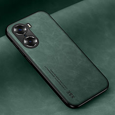 Funda Lujo Cuero Carcasa DY1 para Huawei Honor 60 5G Verde