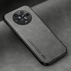 Funda Lujo Cuero Carcasa DY1 para Huawei Honor Magic4 5G Gris