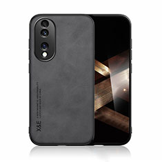 Funda Lujo Cuero Carcasa DY1 para Huawei Honor X7b Negro