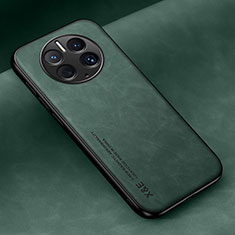 Funda Lujo Cuero Carcasa DY1 para Huawei Mate 50 Pro Verde