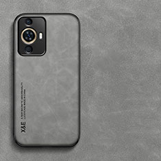 Funda Lujo Cuero Carcasa DY1 para Huawei Nova 11 Gris