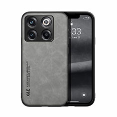 Funda Lujo Cuero Carcasa DY1 para OnePlus 10T 5G Gris