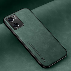 Funda Lujo Cuero Carcasa DY1 para Oppo A57s Verde