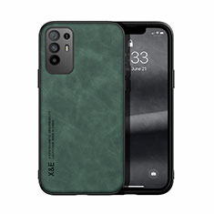 Funda Lujo Cuero Carcasa DY1 para Oppo A94 5G Verde