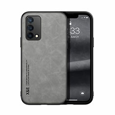 Funda Lujo Cuero Carcasa DY1 para Oppo A95 4G Gris