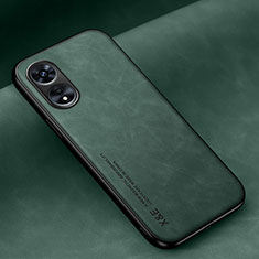 Funda Lujo Cuero Carcasa DY1 para Oppo F23 5G Verde