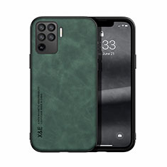 Funda Lujo Cuero Carcasa DY1 para Oppo Reno5 Lite Verde