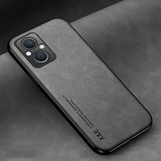 Funda Lujo Cuero Carcasa DY1 para Oppo Reno7 Lite 5G Gris