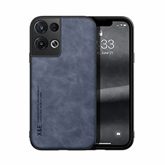 Funda Lujo Cuero Carcasa DY1 para Oppo Reno8 5G Azul