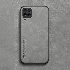 Funda Lujo Cuero Carcasa DY1 para Samsung Galaxy A12 5G Gris