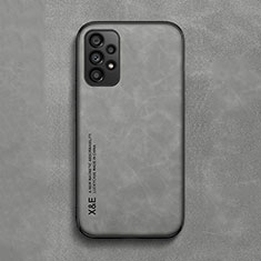 Funda Lujo Cuero Carcasa DY1 para Samsung Galaxy A52 5G Gris