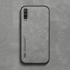 Funda Lujo Cuero Carcasa DY1 para Samsung Galaxy A70 Gris