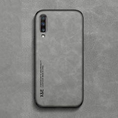 Funda Lujo Cuero Carcasa DY1 para Samsung Galaxy A70S Gris