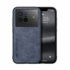 Funda Lujo Cuero Carcasa DY1 para Vivo X80 5G Azul