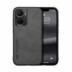 Funda Lujo Cuero Carcasa DY1 para Vivo Y16 Negro