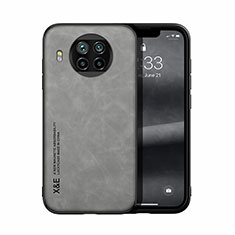 Funda Lujo Cuero Carcasa DY1 para Xiaomi Mi 10i 5G Gris