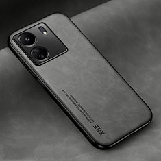 Funda Lujo Cuero Carcasa DY1 para Xiaomi Poco C65 Gris