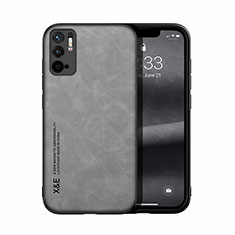 Funda Lujo Cuero Carcasa DY1 para Xiaomi POCO M3 Pro 5G Gris