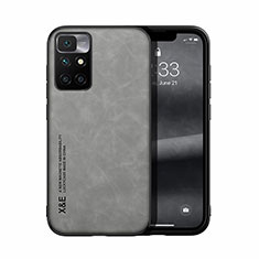 Funda Lujo Cuero Carcasa DY1 para Xiaomi Redmi 10 (2022) Gris