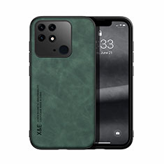 Funda Lujo Cuero Carcasa DY1 para Xiaomi Redmi 10 Power Verde