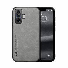 Funda Lujo Cuero Carcasa DY1 para Xiaomi Redmi K50 Gaming 5G Gris