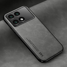 Funda Lujo Cuero Carcasa DY1 para Xiaomi Redmi K70 Pro 5G Gris