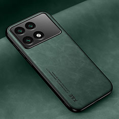 Funda Lujo Cuero Carcasa DY1 para Xiaomi Redmi K70E 5G Verde