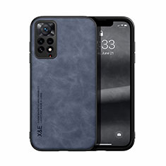 Funda Lujo Cuero Carcasa DY1 para Xiaomi Redmi Note 11 Pro 4G Azul