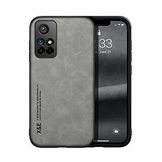 Funda Lujo Cuero Carcasa DY1 para Xiaomi Redmi Note 11S 5G Gris