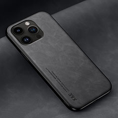 Funda Lujo Cuero Carcasa DY2 para Apple iPhone 14 Pro Negro