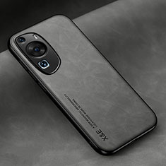 Funda Lujo Cuero Carcasa DY2 para Huawei P60 Art Gris