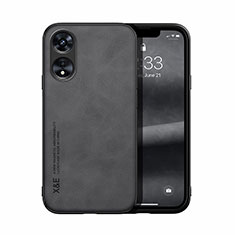 Funda Lujo Cuero Carcasa DY2 para Oppo A17 Negro