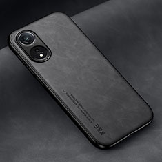 Funda Lujo Cuero Carcasa DY2 para Oppo A18 Negro