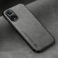 Funda Lujo Cuero Carcasa DY2 para Oppo A38 Gris