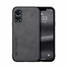 Funda Lujo Cuero Carcasa DY2 para Oppo A58x 5G Negro