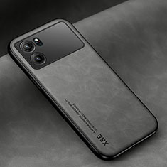 Funda Lujo Cuero Carcasa DY2 para Oppo K10 5G Gris