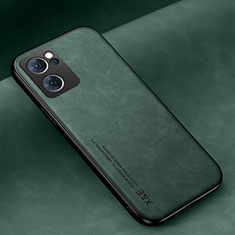 Funda Lujo Cuero Carcasa DY2 para Oppo Reno7 5G Verde