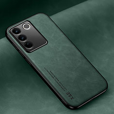 Funda Lujo Cuero Carcasa DY2 para Vivo V27 5G Verde