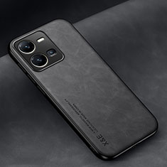 Funda Lujo Cuero Carcasa DY2 para Vivo Y35 4G Negro