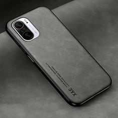 Funda Lujo Cuero Carcasa DY2 para Xiaomi Redmi K40 Pro+ Plus 5G Gris