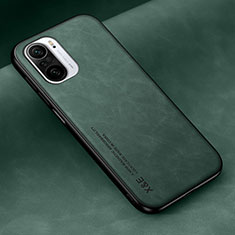 Funda Lujo Cuero Carcasa DY2 para Xiaomi Redmi K40 Pro+ Plus 5G Verde