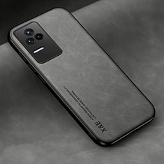 Funda Lujo Cuero Carcasa DY2 para Xiaomi Redmi K50 5G Gris