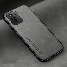 Funda Lujo Cuero Carcasa DY2 para Xiaomi Redmi Note 10S 4G Gris