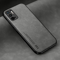 Funda Lujo Cuero Carcasa DY2 para Xiaomi Redmi Note 11 SE 5G Gris