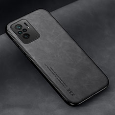 Funda Lujo Cuero Carcasa DY2 para Xiaomi Redmi Note 11 SE India 4G Negro