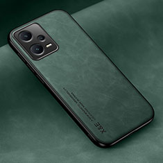 Funda Lujo Cuero Carcasa DY2 para Xiaomi Redmi Note 12 Pro 5G Verde