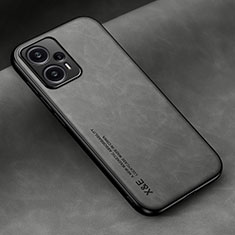 Funda Lujo Cuero Carcasa DY2 para Xiaomi Redmi Note 12 Turbo 5G Gris