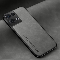 Funda Lujo Cuero Carcasa DY2 para Xiaomi Redmi Note 13 5G Gris