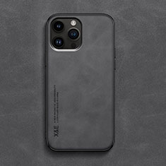 Funda Lujo Cuero Carcasa DY3 para Apple iPhone 14 Pro Max Negro